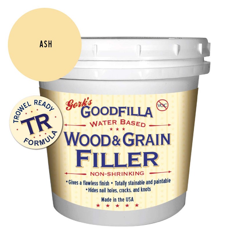 Goodfilla Water-Based Wood & Grain Filler (Trowel Ready) - Ash - 1 Quart by Goodfilla | Replace Every Filler & Putty | Repairs, Finishes & Patches | Paintable, Stainable, Sandable & Quick Drying - Image 5